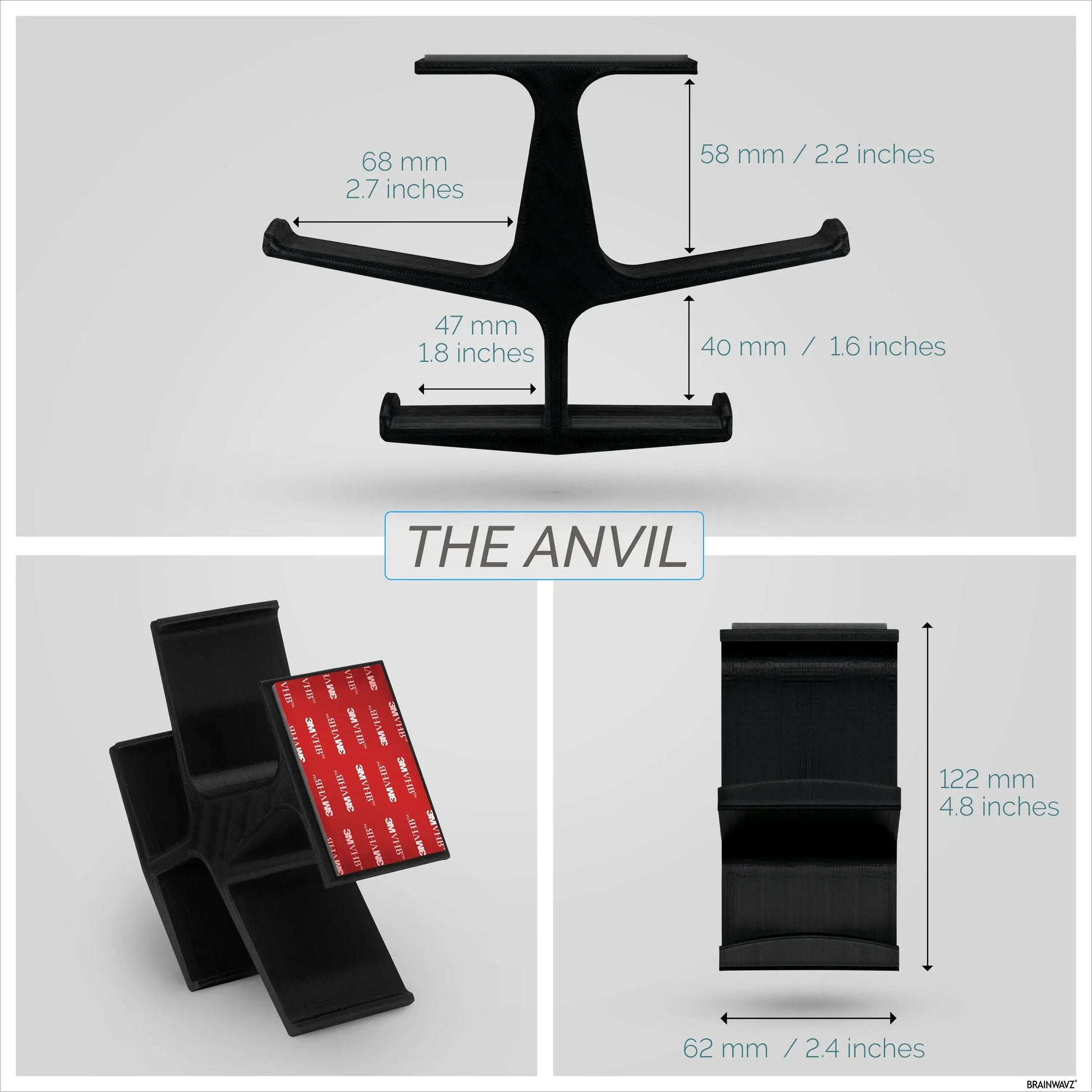DESK DUAL HANGER THE ANVIL - UNDER